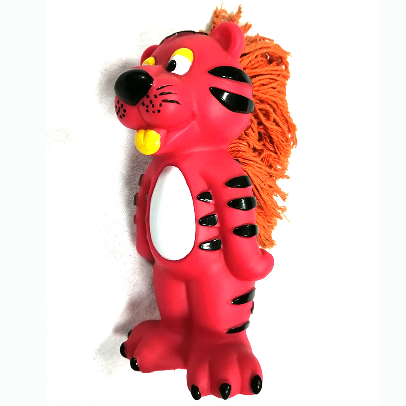 Interactive vinyl dog chew toy durable pvc pet toy with squeaker